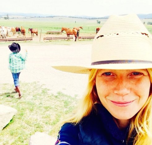 Gwyneth on her dude ranch vacation!