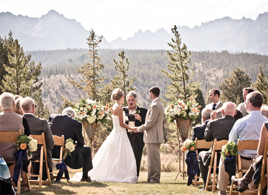 Idaho Rocky Mountain Ranch Wedding Ceremony