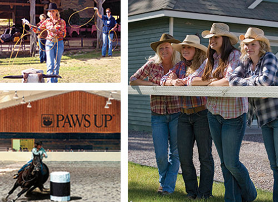 Cowgirls at The Resort at Paws Up, Montana