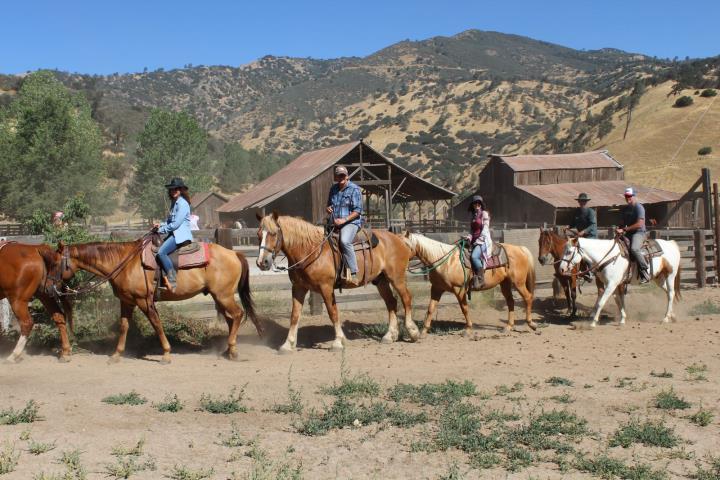 Riding out at Rankin Ranch