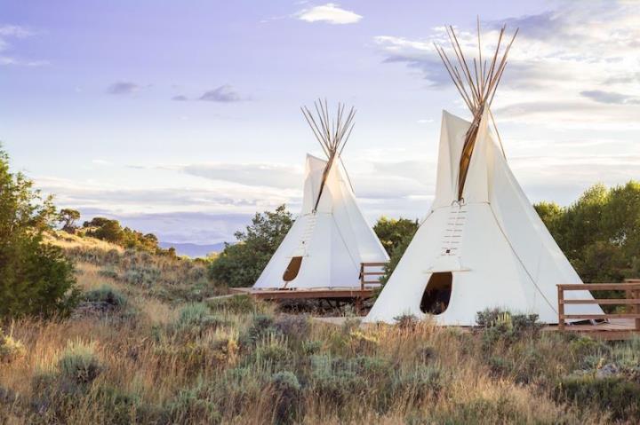 Tee Pees at Brush Creek Ranch