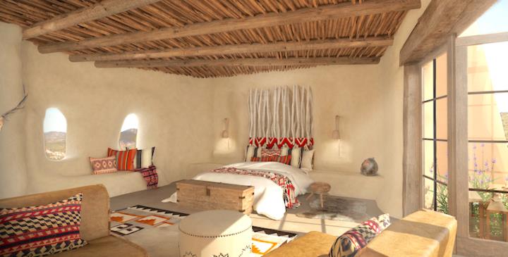 Bedroom at Bishop's Lodge New Mexico
