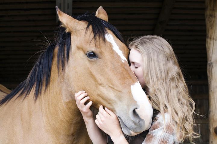 Echo Valley Ranch girl and horse