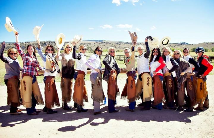 Cowgirls on a dude ranch vacation