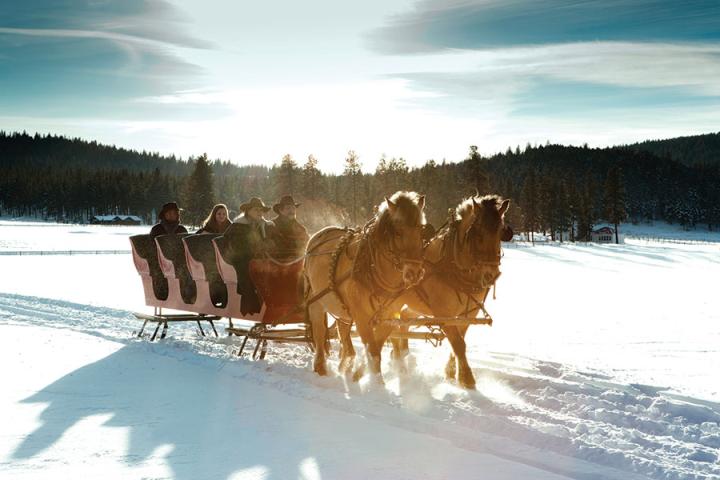 Ranch vacations sleigh rides