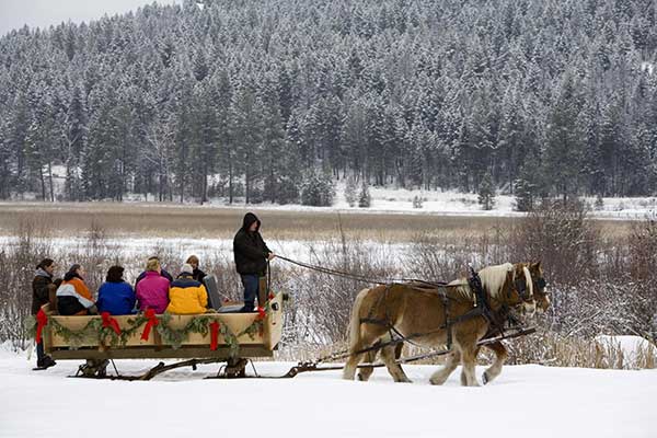 Bar W Guest Ranch sleigh ride