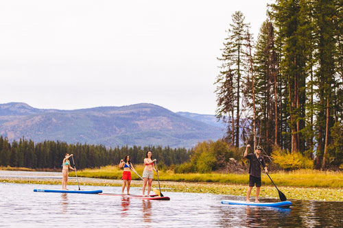 Paddle-boarding at AdrenZen