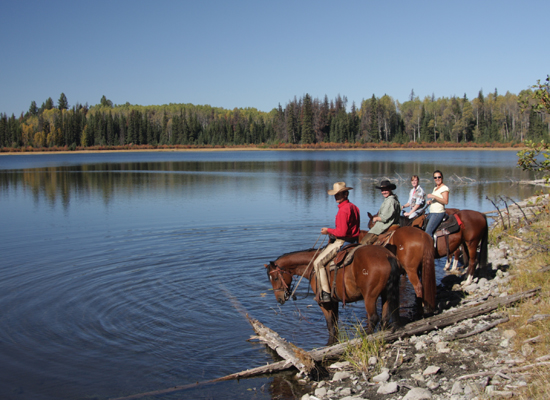 Free Rein Canada horseback riding lake