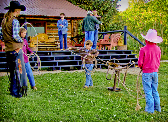 Latigo Ranch Colorado children's roping