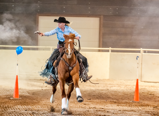 Cowgirl Roundup Mounted Shooting Demo